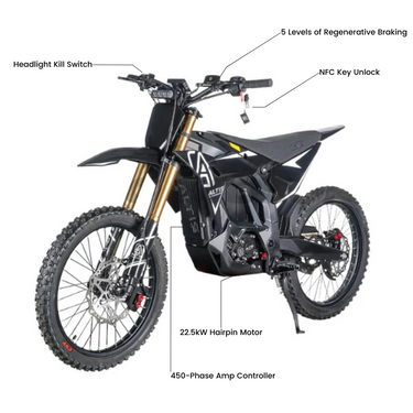 Altis Sigma - Best Electric Dirt Bike 98V 35Ah E-Dirt Bike